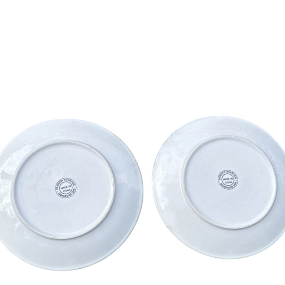 Winter Dreams Elaine Thompson Snowman Christmas Salad Plates 10.125” Lot 2 Plate - Picture 2 of 7